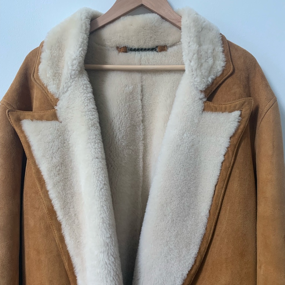 RARE Vintage Ralph Lauren Shearling Coat - Picture 4 of 15